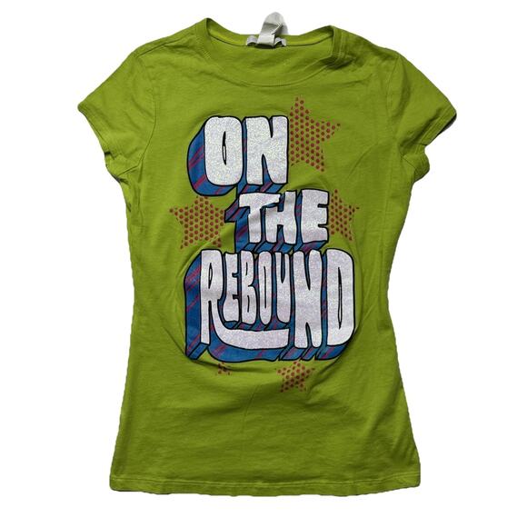 Charlotte Russe Tops - Charlotte Russe Graphic T-shirt Short Sleeve Women Green Size Large